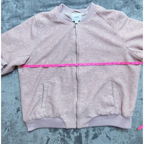Old Navy Coat Womens Plus 3XL Pink Jacket Cozy Warm Bomber Preppy Girly - Picture 4 of 6